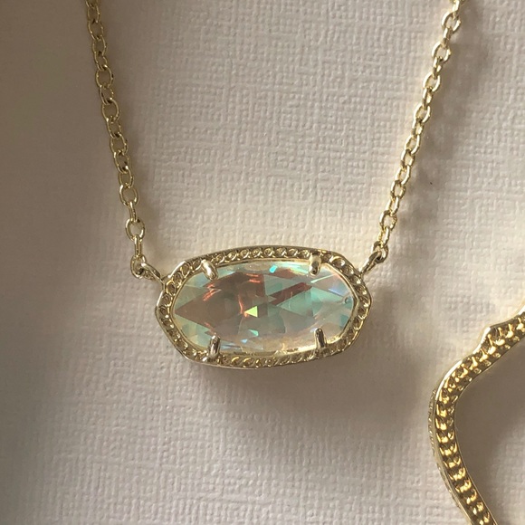 NWT Kendra Scott Limited Edition RARE Gift Set Elisa Sophia Yellow Gold Dichroic - Picture 7 of 16